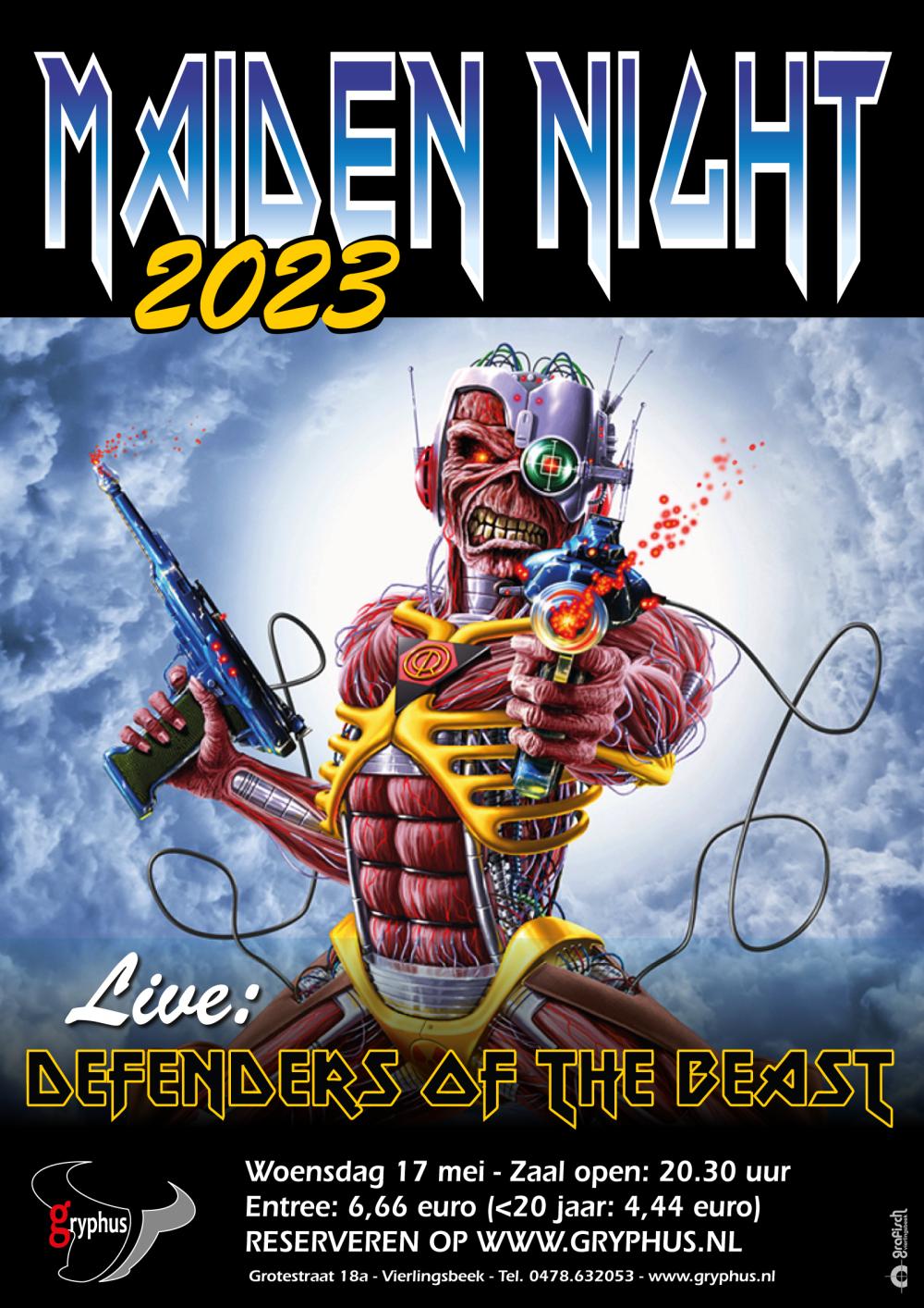 MAIDEN NIGHT 2023 met live: DEFENDERS OF THE BEAST