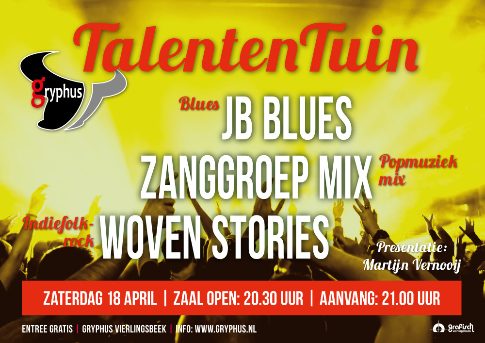 TALENTENTUIN: JB BLUES + ZANGGROEP MIX + WOVEN STORIES